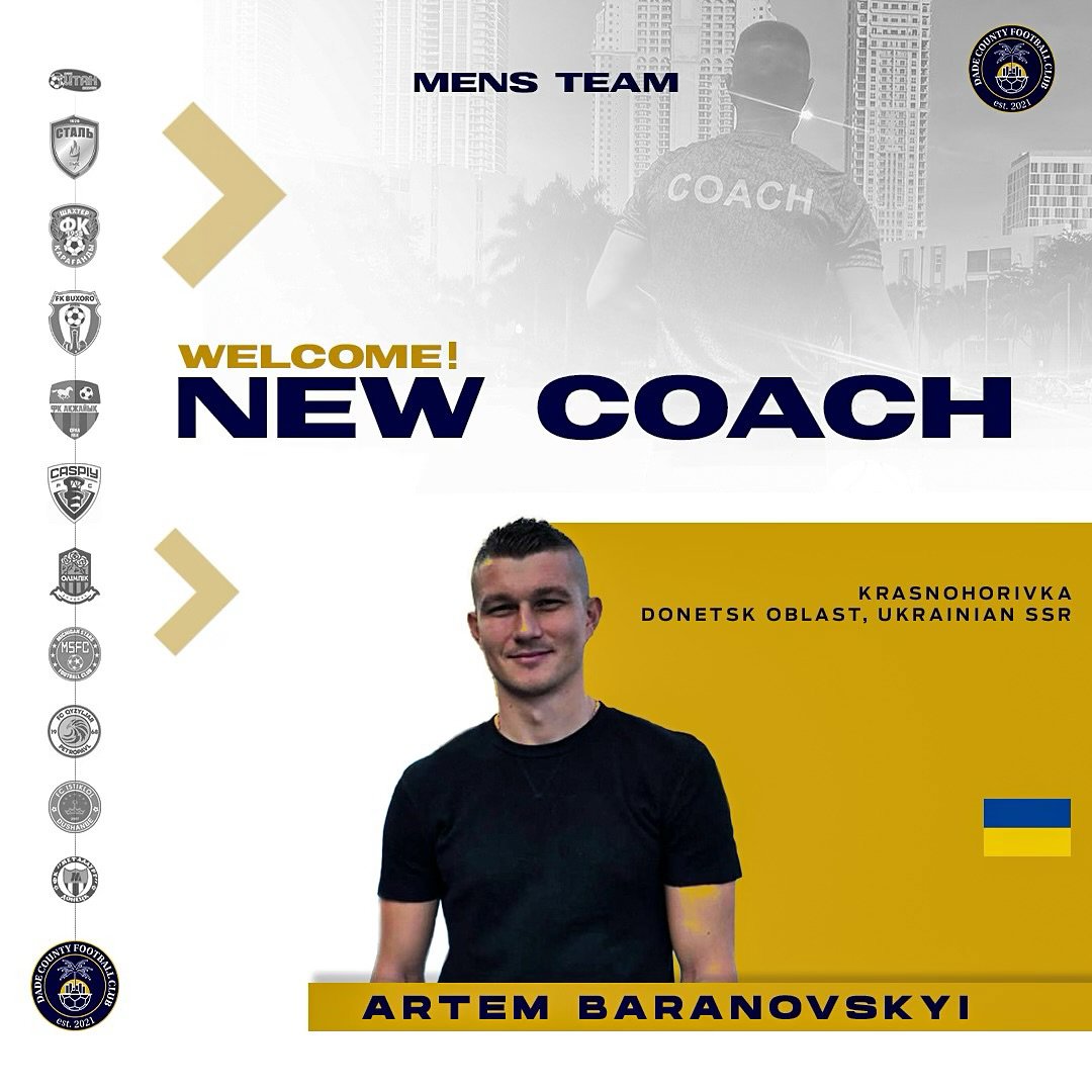 Welcome Artem Baranovskyi — Head Coach; Anton Abyzov — Assistant Coach (Instagram, Feb 8 2024). Assistant Coach.
