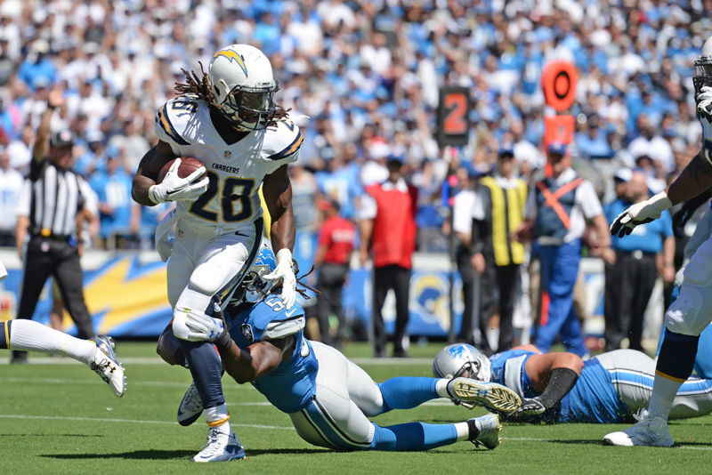 Of Melvin Gordon's 196 rushing yards in San Diego's win over Tennessee, 103 were after contact.