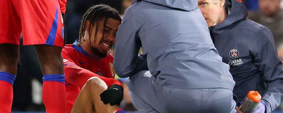 PSG winger Bradley Barcola out several weeks with ankle sprain